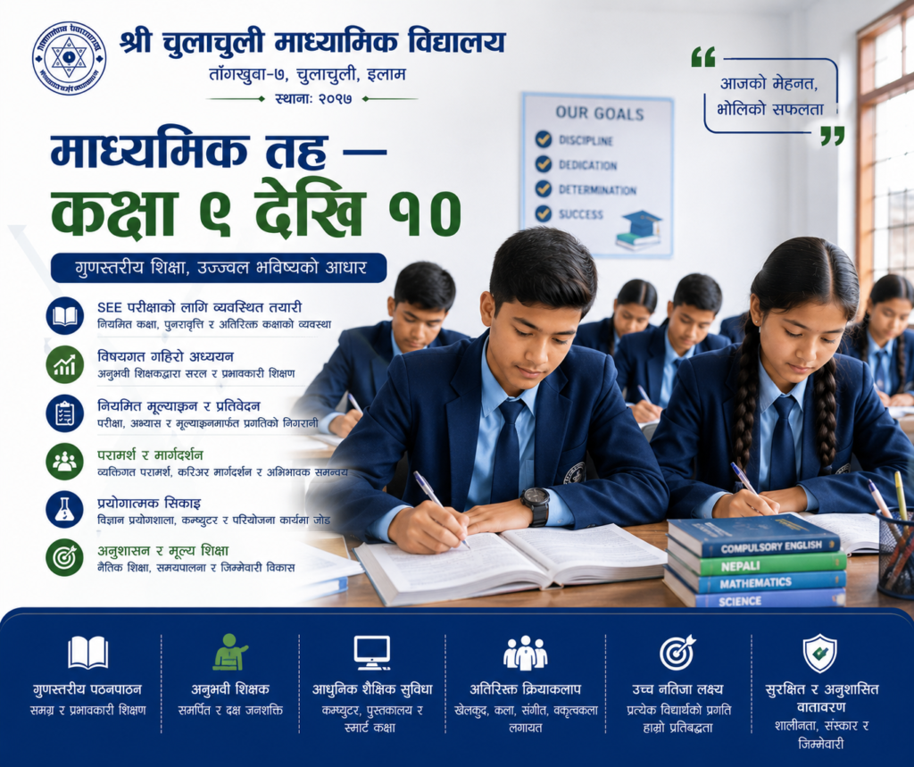 माध्यमिक तह — कक्षा ९ देखि १०